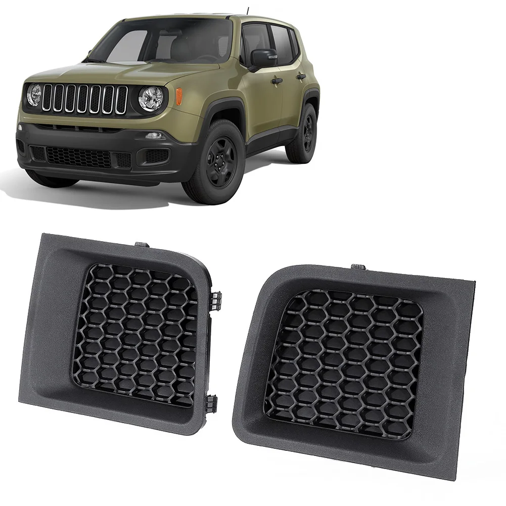 

Left Right Front Lower Bumper Grille for Jeep For Renegade 2015 2016 2017 2018 One Pair Replacement with OE 5XB62LXHAA