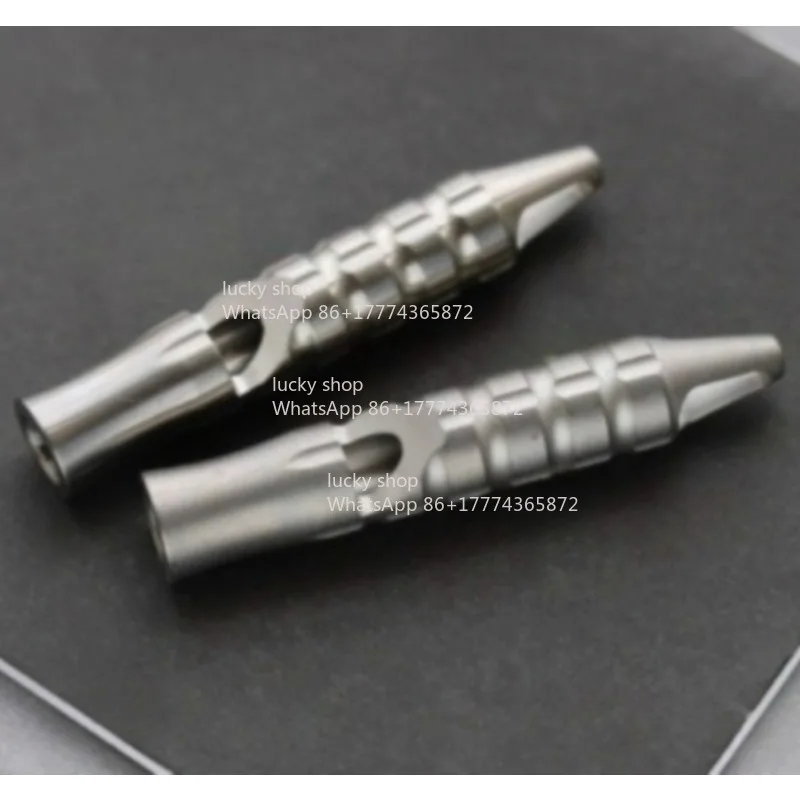 Outdoor Titanium Whistle Keychain Pendant