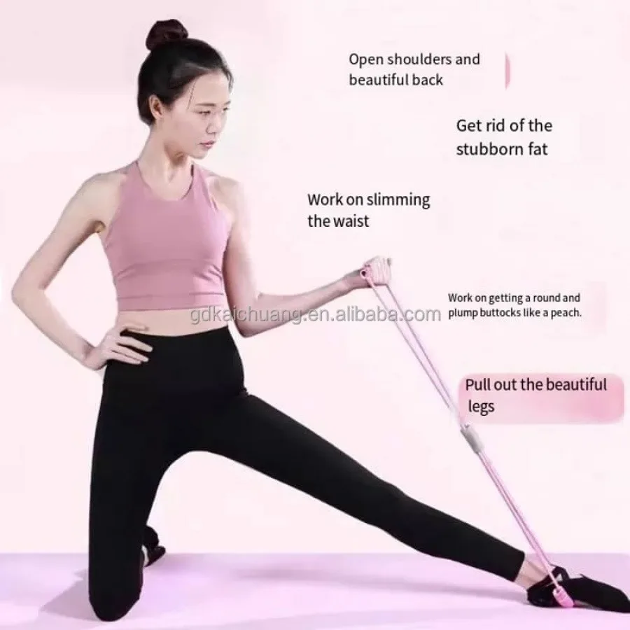 8-Shaped Resistance Band for Yoga & Fitness - Open Shoulders, Slim Waist & Tone Legs