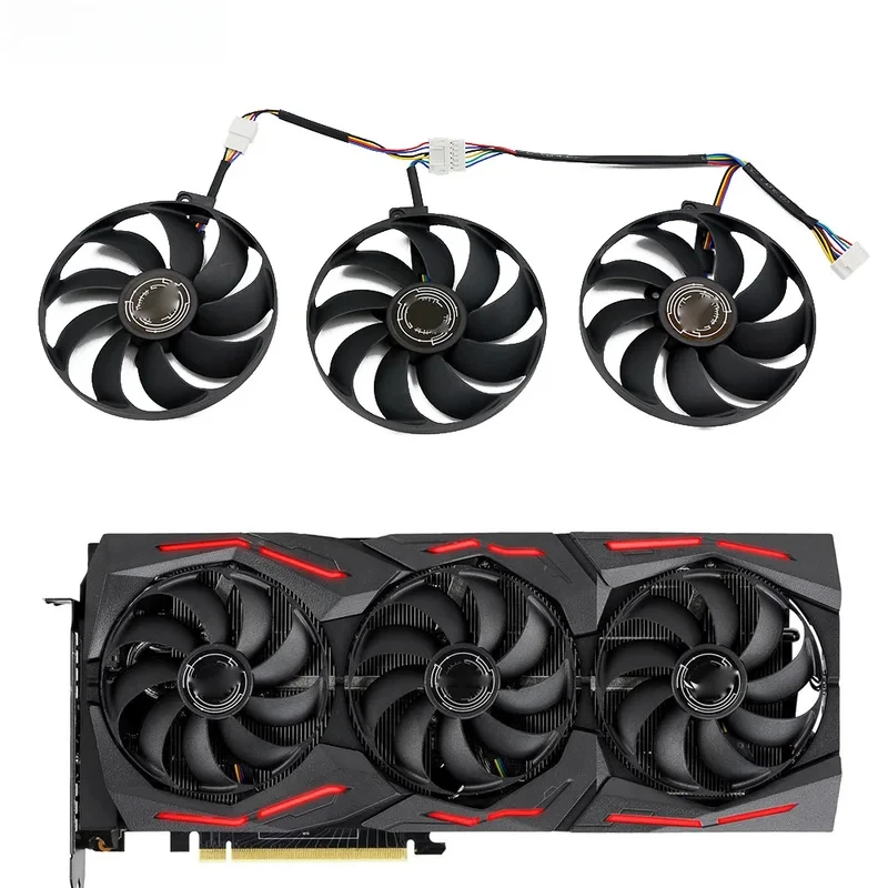 92MM 7Pin GPU Cooling Fan T129215SU For ASUS ROG STRIX RTX2070 2080 SUPER RTX2080Ti Graphics Video Card