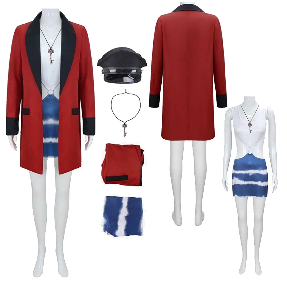 

Фильм 1990-х голубая женщина, косплей, пальто Вивиан, комбинезон, тканевый женский праздничный костюм, костюм для ролевых игр на Хэллоуин, карнавальный наряд, костюмы