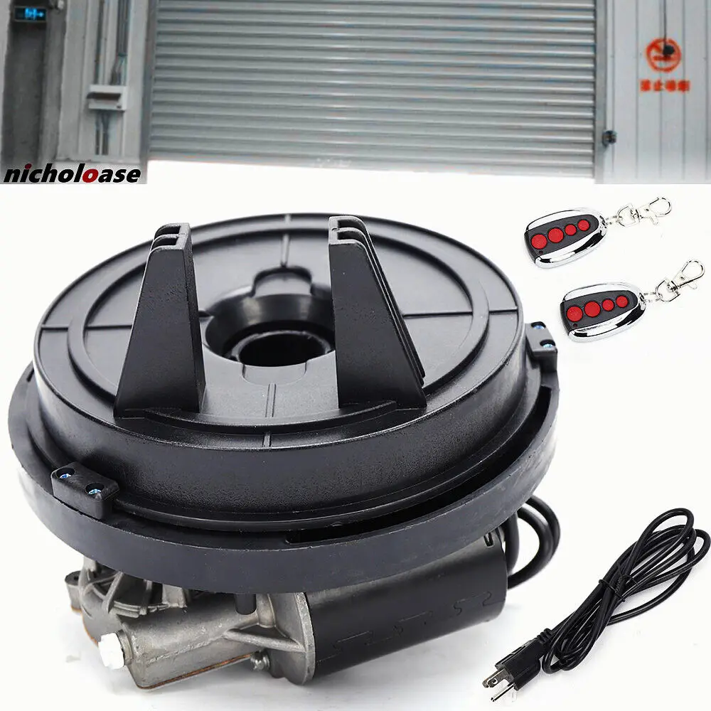 Automatic Garage Side Roll Up Roller Door Opener Motor w/ 2 Remotes 250N 24V DC