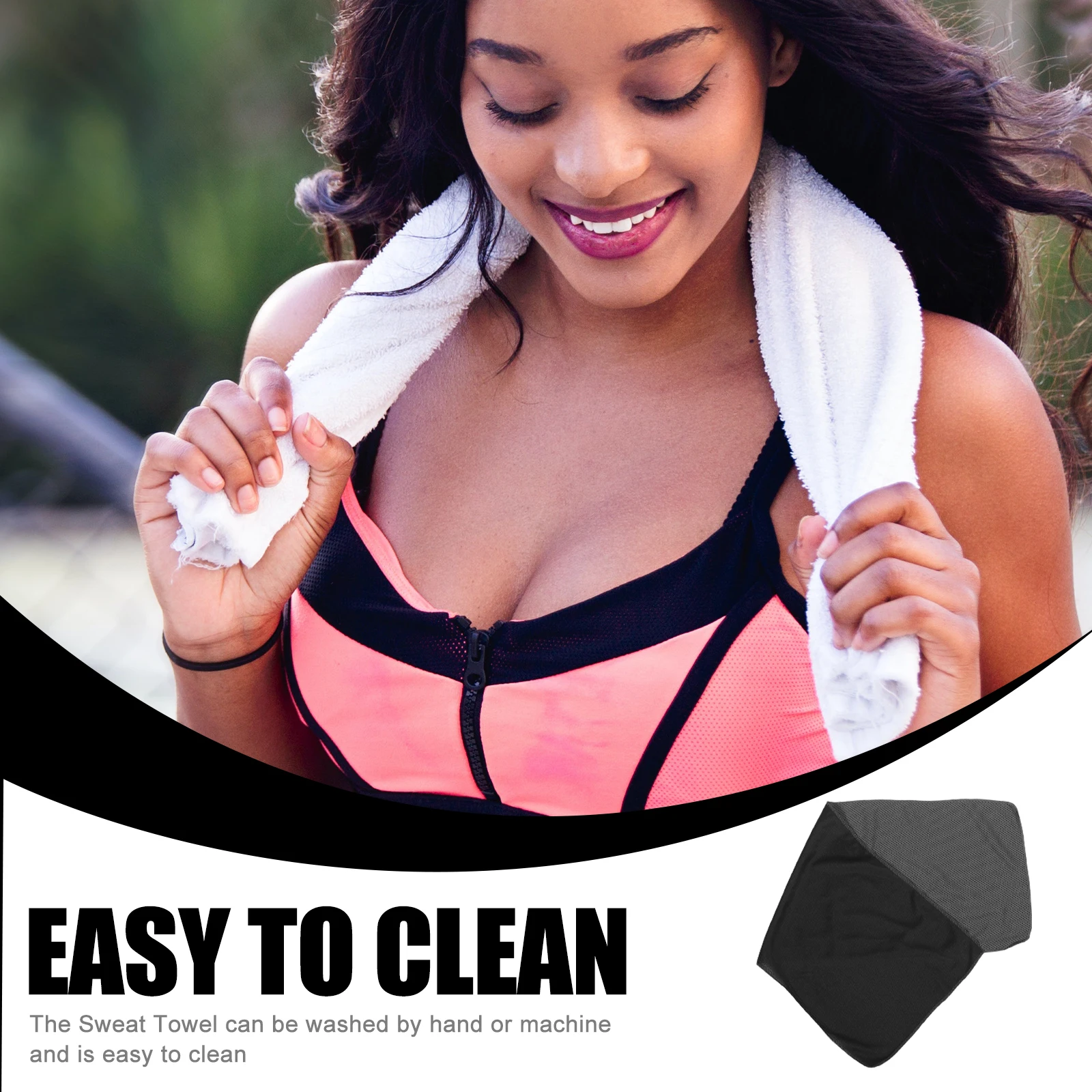 

1pcs Quick Dry Sports Towel Summer Yoga Sweat Absorbent Fitness Towel For Gym Outdoor Travel Reusable Skin-Friendly Lightweight