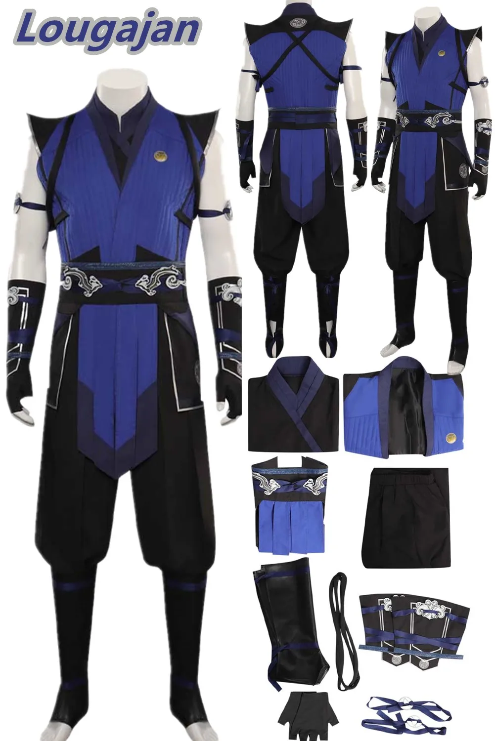 Mortal Kombat Sub Zero Косплей Фантазия Костюм Маскировка Для Взрослых Мужчин Топ Брюки Маска Наряды Мужской Хэллоуин Карнавальные Костюмы