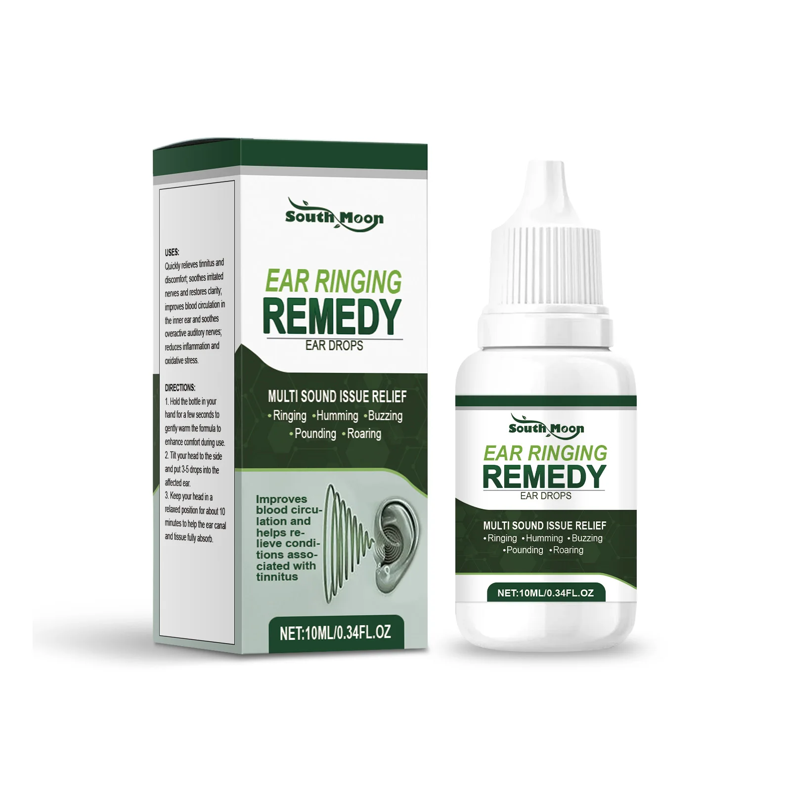 Tinnitus Relief Oil For Improved Ear Health Protect Hearing Alleviate Ear Ringing Deafness Discomfort Remove Earwax Otitis Care