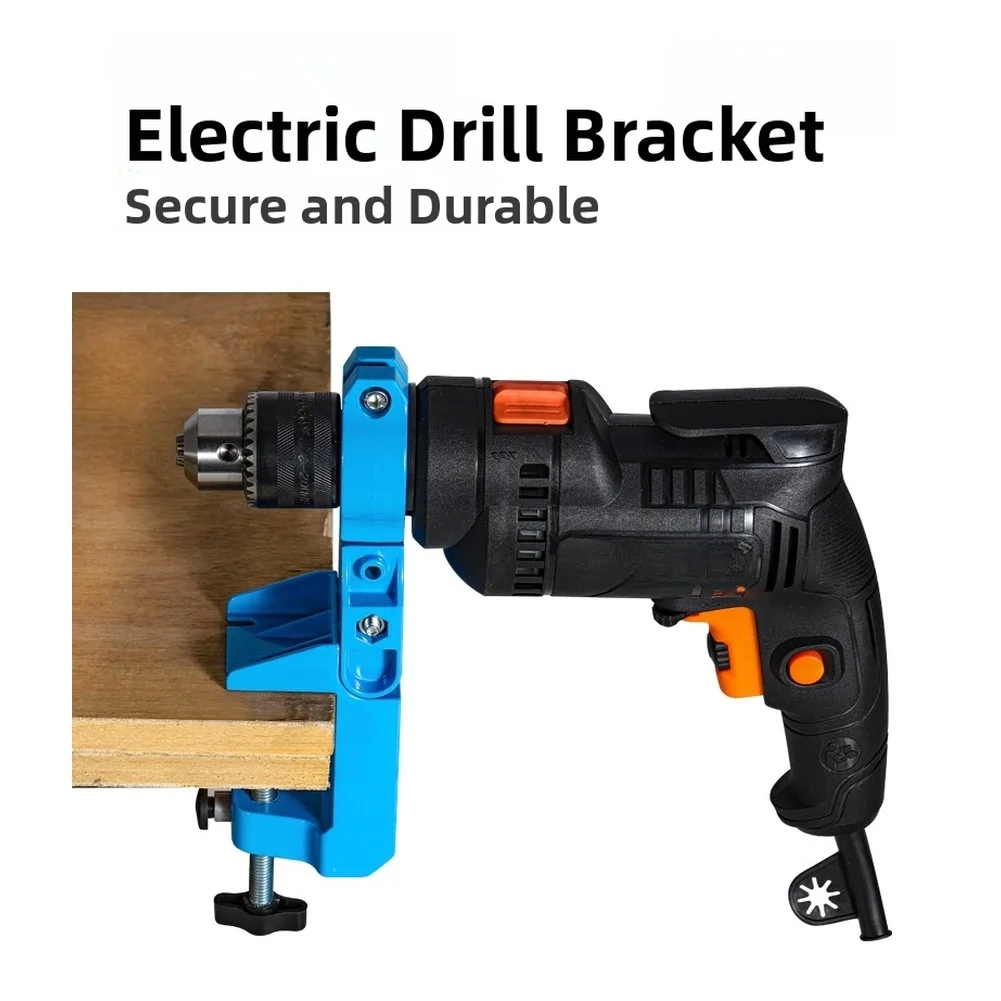 

360 Degree Rotating Drill Bracket Aluminum Fixed Stand Fixed Bracket For Electric Grinder With 0-90 Angle Adjustment
