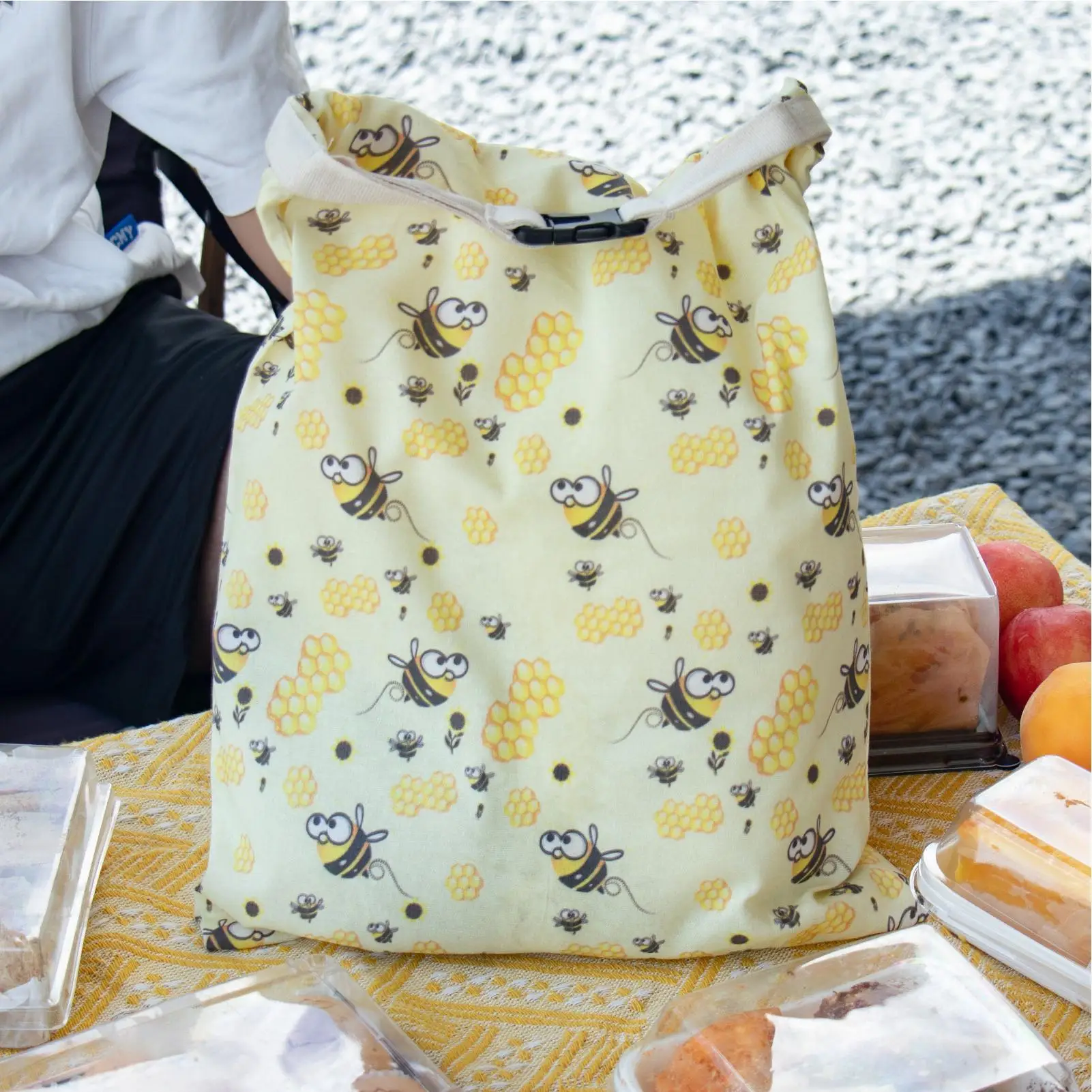 

Beeswax Bread Bag Reusable Food Preservation Pouch With Zipper Bread Preservation Bag For Freezer Fridge Kitchen Home Apartment