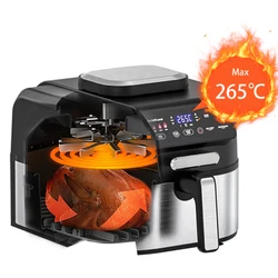 2023 nuovo Design senza fumo Digital Aero Grill Pro Smart Indoor Multi Air Fryer Grill con Max. 265 Celsius