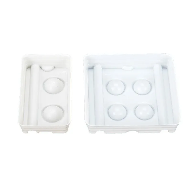 2/4 Holes Dental Mixing Wells Trays 200pcs Dental Supply Composite Adhesive Disposable Mixing plastic dispensing Trays