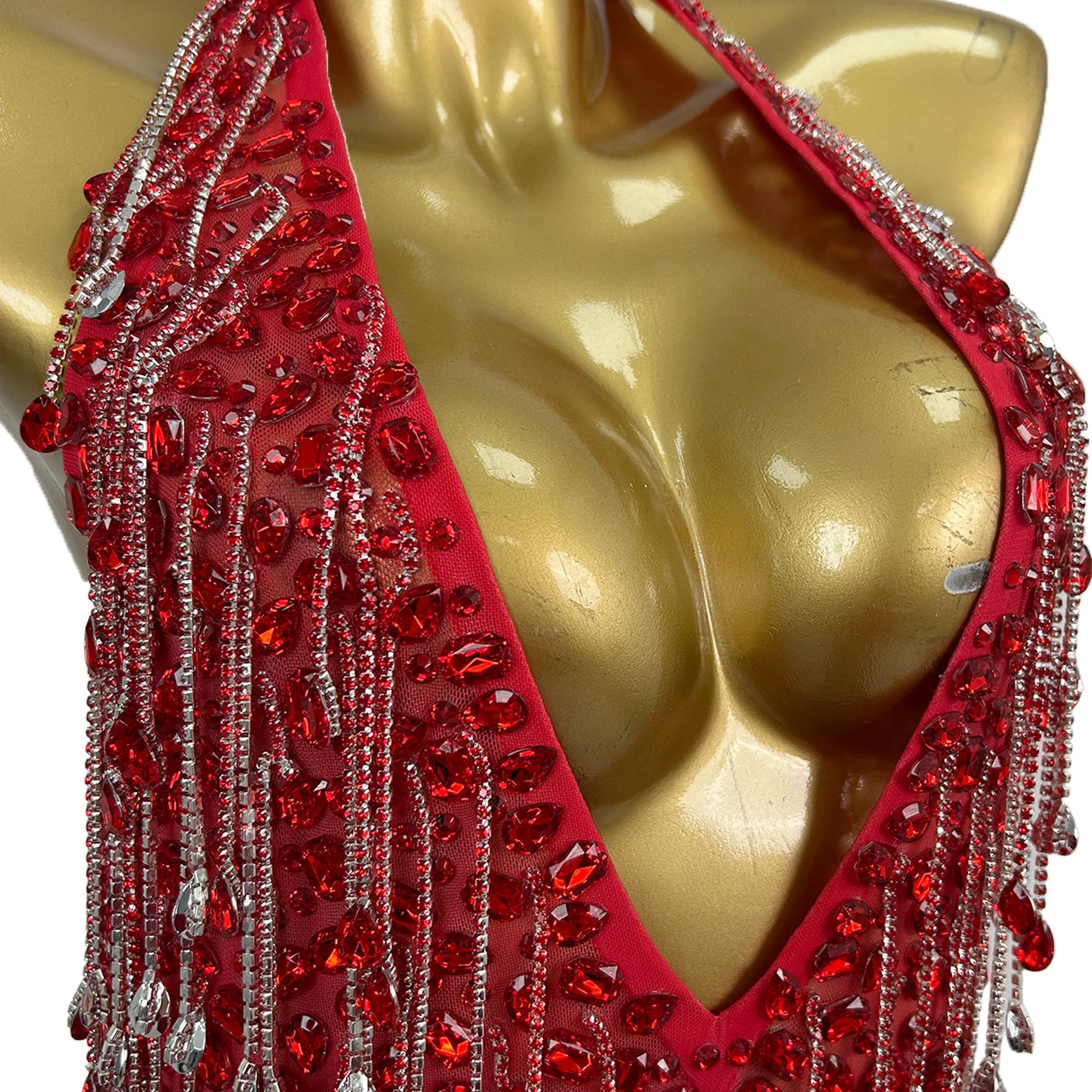 

Роскошное женское вечернее платье Wulong: сексуальное, с V-образным вырезом, бриллиантовыми бахромами, открытой спиной, для выступлений на сцене, на день рождения, коктейльное платье