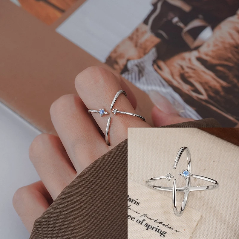 Women's 925 Silver Adjustable Pearl Ring, Elegant Gift