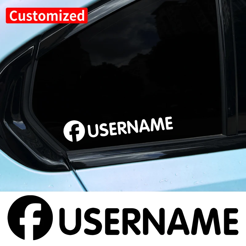 1PC Social Media Theme Car Stickers Waterproof Self-adhesive for DIY Auto Window Bumper Motorcycle Vinyl Decals Universal