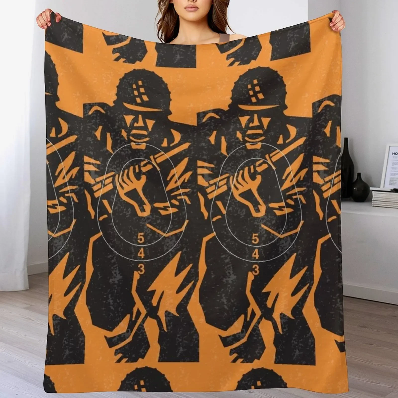 New Figure 11- Shooting Target Throw Blanket Anti Shedding Soft Fuzzy Blanket for Home