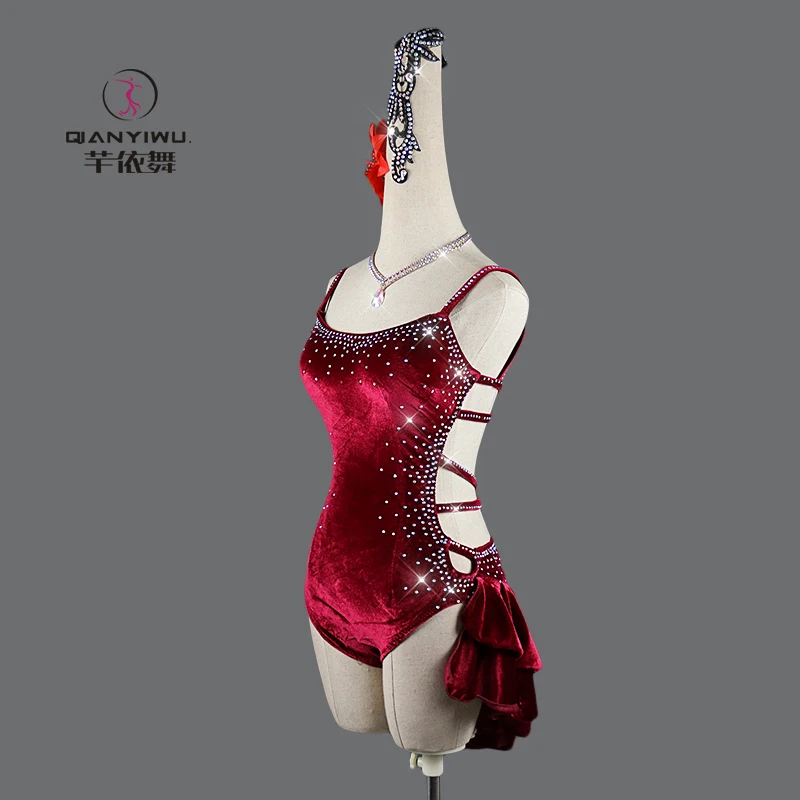 2024 New Latin Dance Competition Costume Sexy Ballroom Party Sport Skirt Practice Wear Cabaret Outfit Girl Line Suit Samba Stage