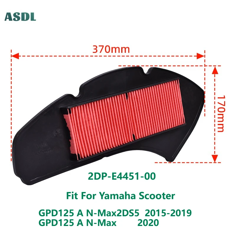 

Motorcycle Parts Air Filter Cleaner For Yamaha Scooter GPD125 A N-Max2DS5 2015-2019 GPD 125 A N-Max 2020 2DP-E4451-00