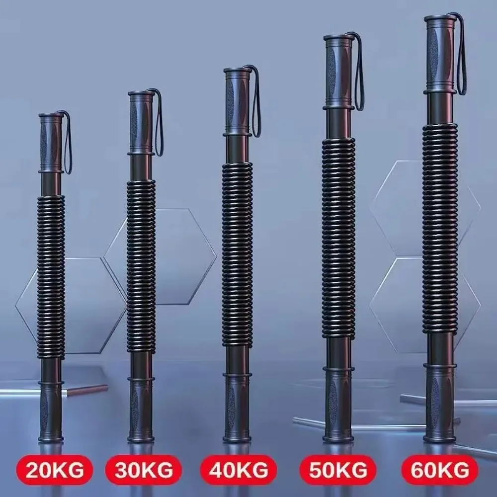 20-60 كجم جهاز قوة الذراع الربيعي قابل للتعديل تدريب العضلات الذراع المدرب طوي الربيع بار المقاومة بيند بار الصدر تجريب