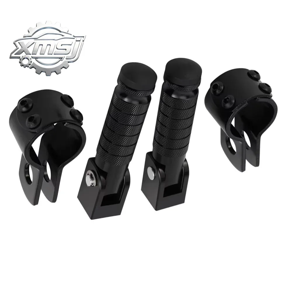 Universal Fold Motorcycle Pedals Footrests For Kawasaki, Honda Moped Scooters Bicycle Motorbike