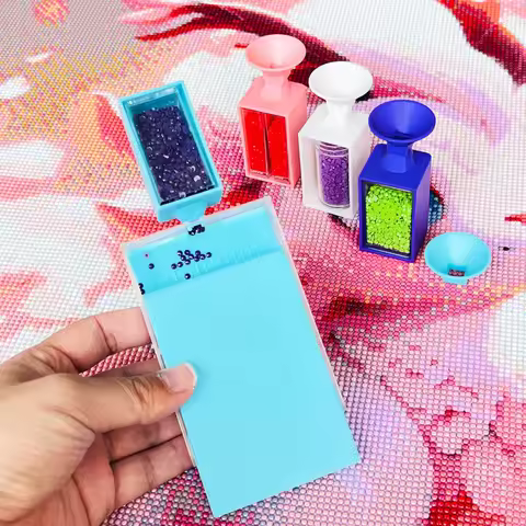 Diamond Painting Tool Tray Kits Drill Box Funnel Drilling Disc Dividing Disc Moasic Cross Stitch Storge