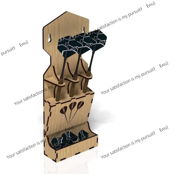Dart storage device, wooden handicraft ornament in home living room, excluding darts, needs to be assembled by yourself