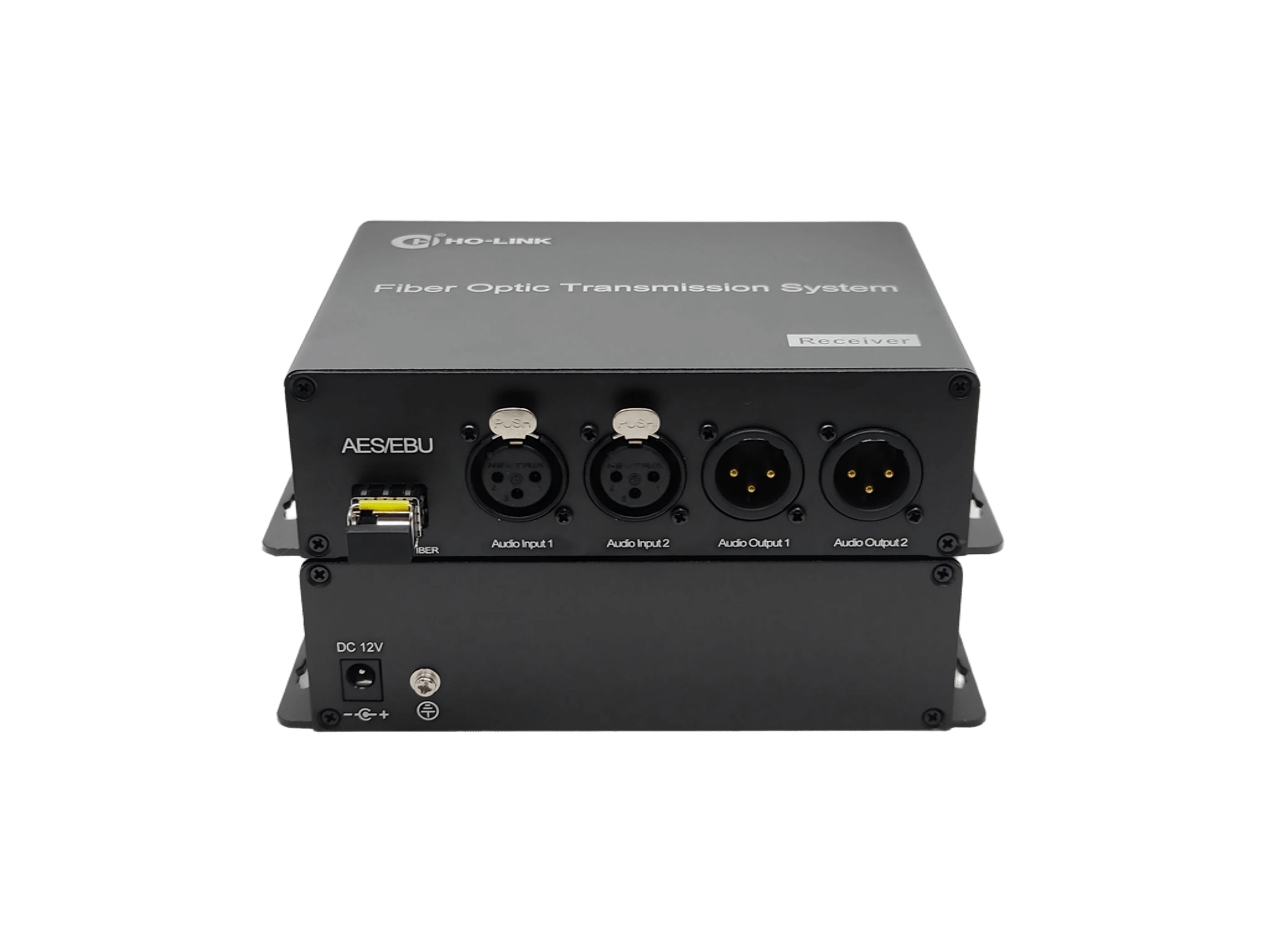 

2Port Bidirectional AES/EBU Digital Audio Fiber Converter,Broadcast Grade 3Pin XLR Serial Audio Over Fiber Extenders