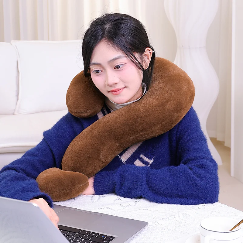 Kawaii Simulation 60x35cm Stuffed Symbol Love Throw Neck Pillow Super Soft Multicolour Home Office Decor Funny New Year Gifts