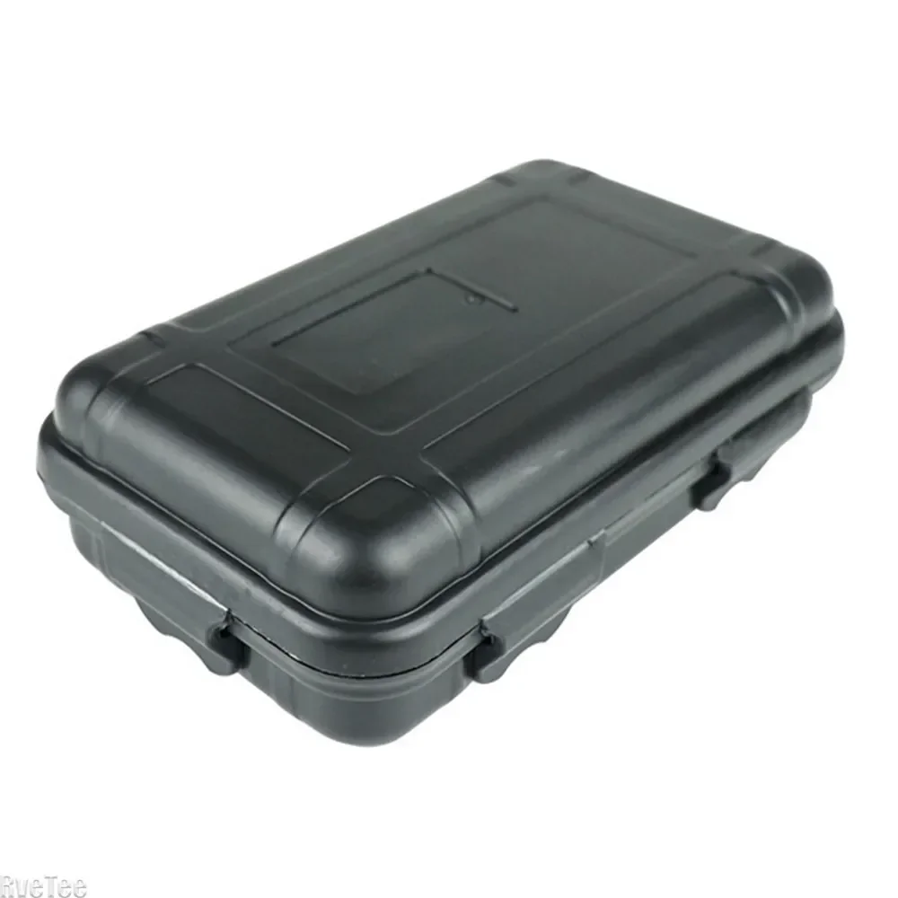 Caja de almacenamiento de plástico para exteriores, contenedor hermético de tamaño Mini, impermeable, para supervivencia, acampada y viaje