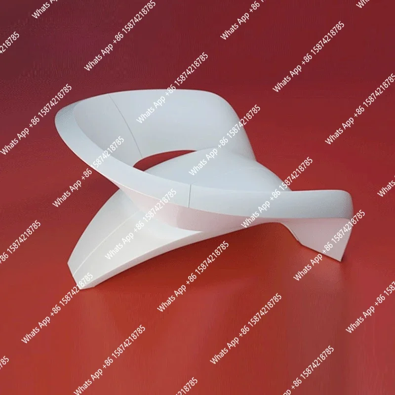 

S Italian Fiberglass Seat Special-shaped Leisure Chair Single Model Room Soft Bag Fabric Custom Minimalist Sofa Chair