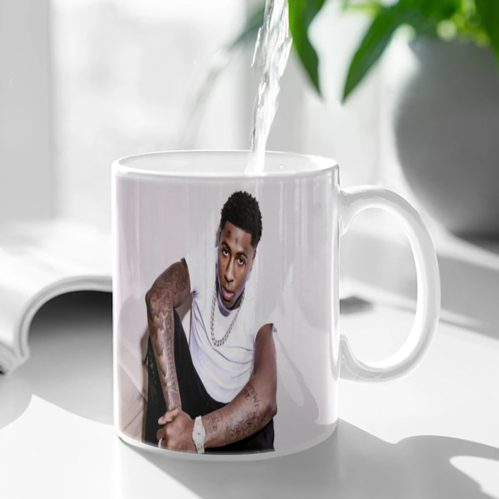 YoungBoy Never Broke Again Free shipping Ceramic Cup Coffee Oatmeal Breakfast Cup Creative Personality Mug