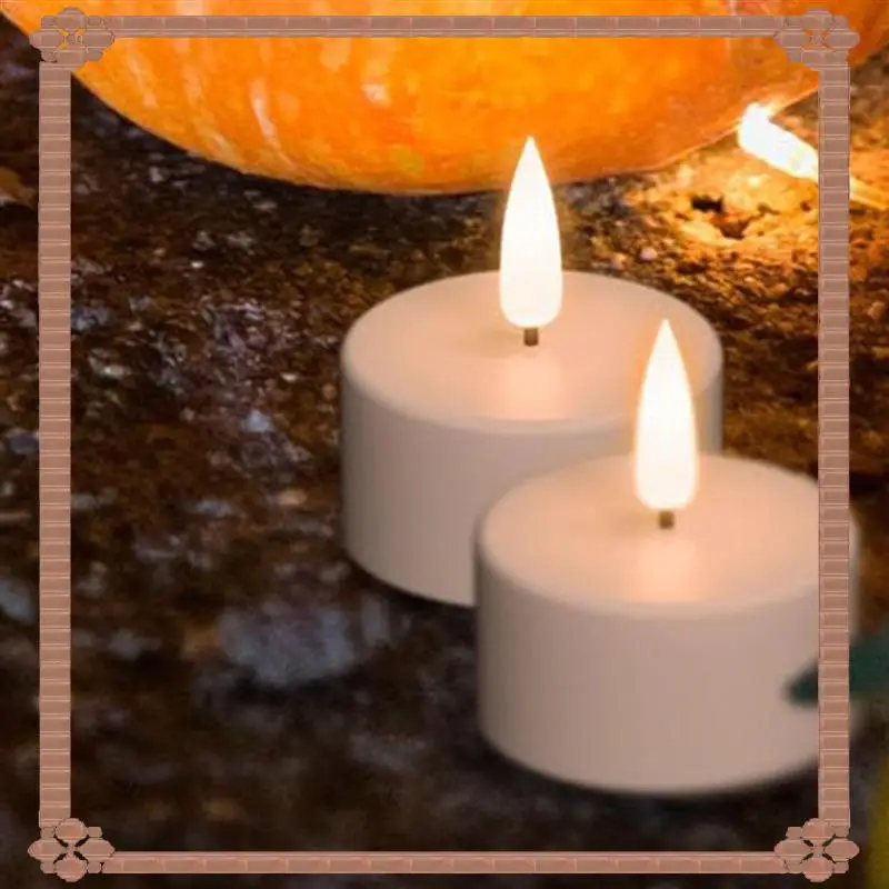 

24-Hour Delivery Rechargeable Tea Lights Candles, 48 Pcs Rechargeable Candles With Remote Charging Base, LED Flameless Candles