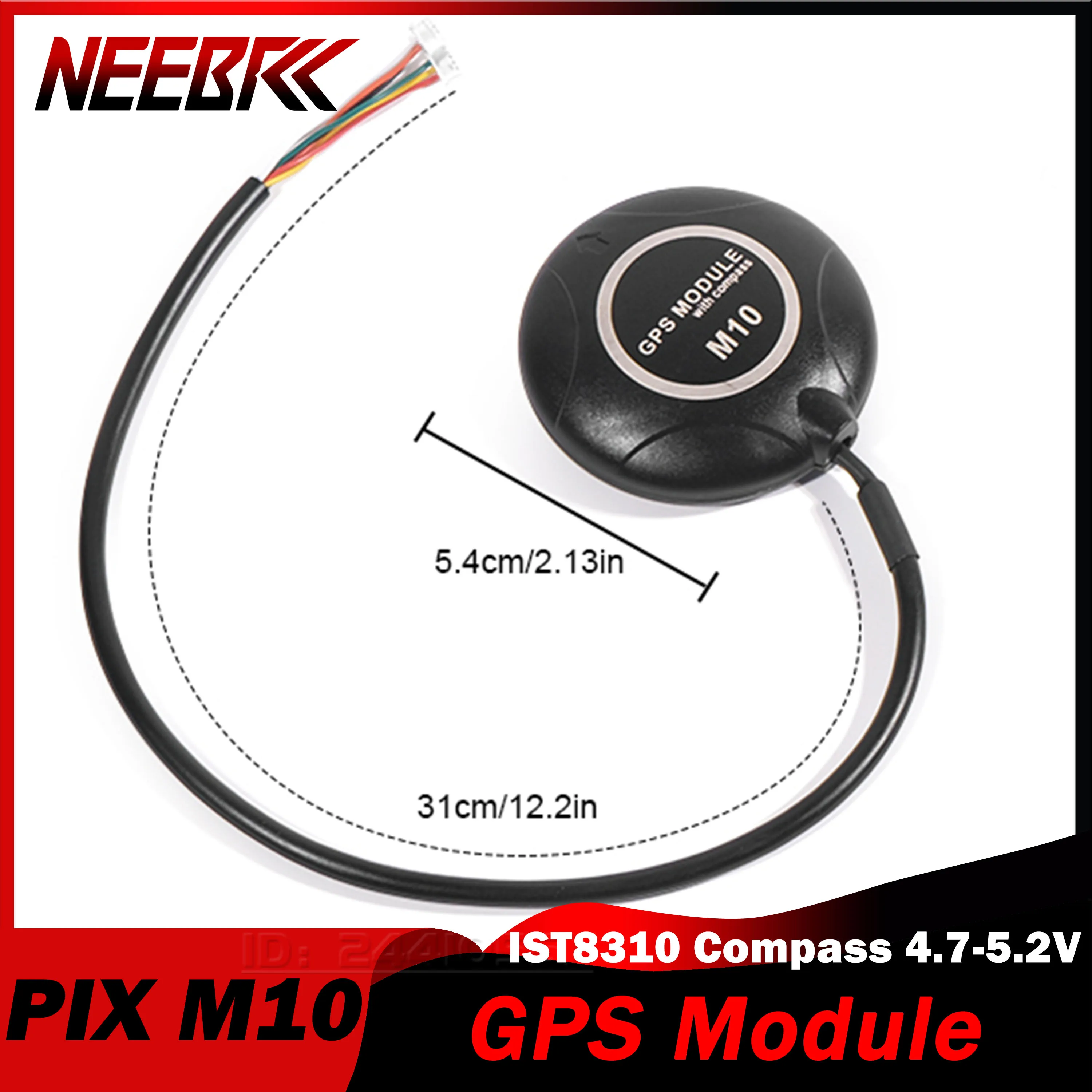 GPS-Modul PIX M10 IST8310 Kompass 4,7-5,2V GNSS für RC-Modell FPV Racing Drohne Flugzeug FC Flugsteuerung Spielzeugteil