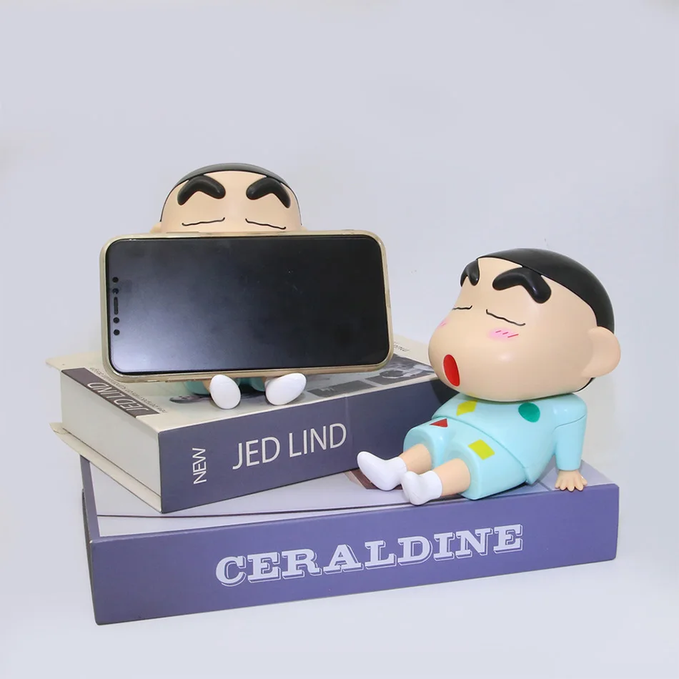 Kawaii Crayon Shin-Chan Boochan Telefon Halter Desktop Anime Ornamente Fernsehen Cartoon Telefon Unterstützung Nette Puppe Mädchen Geschenke – Detail 8