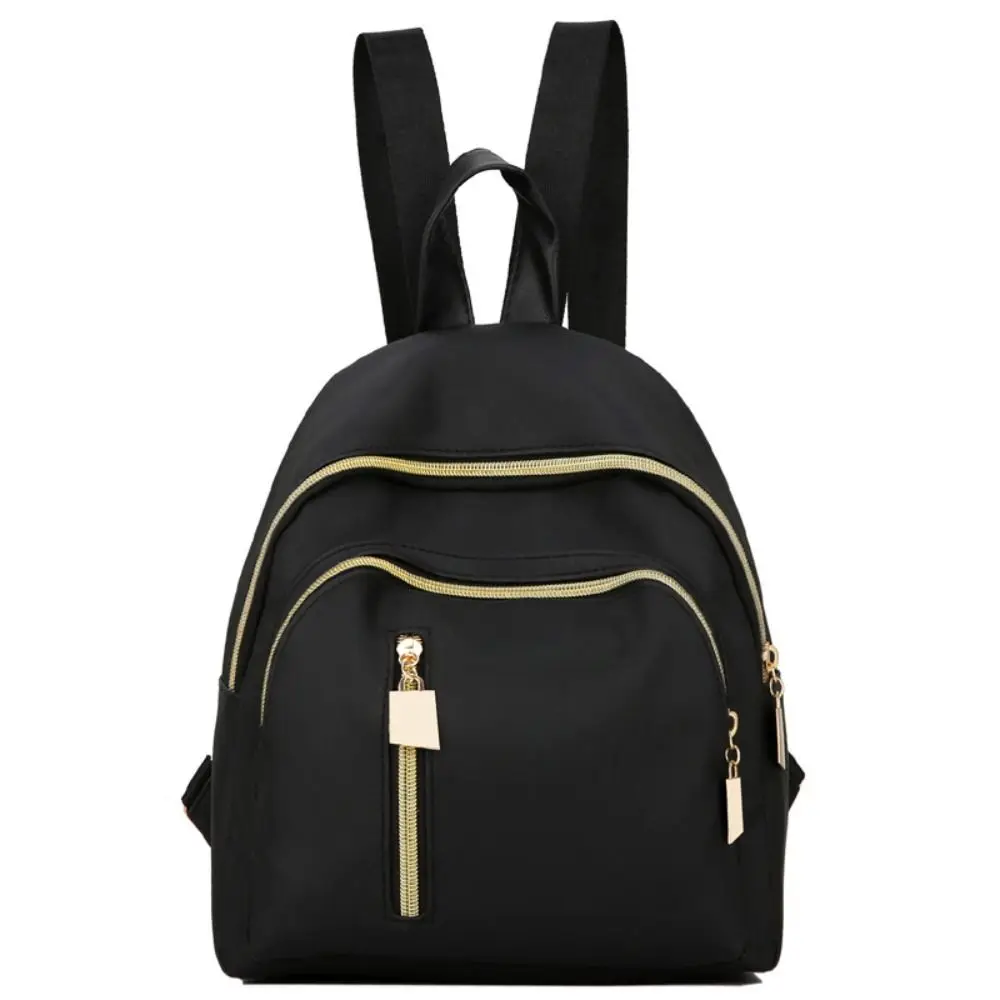 Fashion Oxford Women Backpack Simple Black Schoolbag Large Capacity Portable Travel Bag