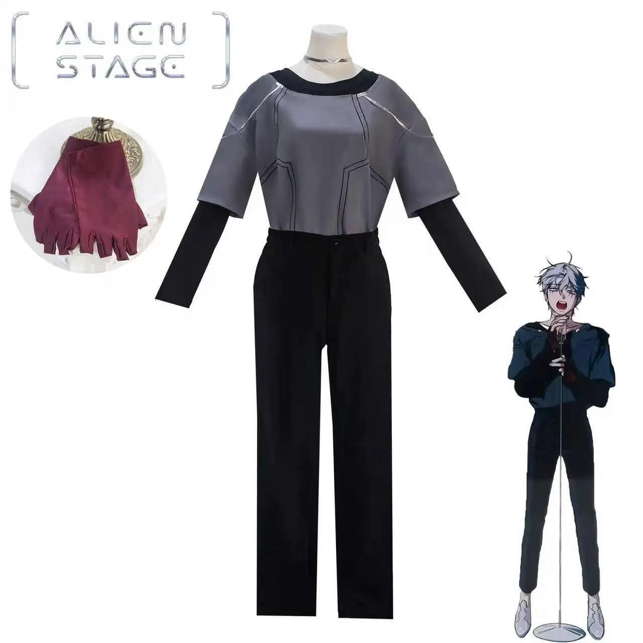 

Alien Stage R7 Till & Luka Cosplay Costume Anime Outfit