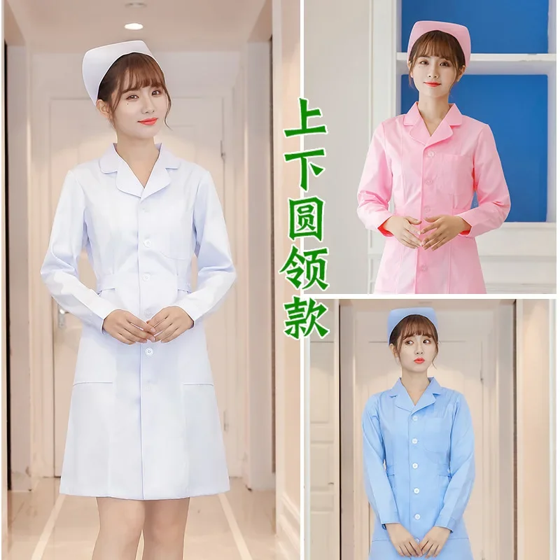 Nurse Uniform Short Sleeve Female Summer Hospital Student Long Sleeve Pharmacy Beauty Salon Work Medical Clothing Set