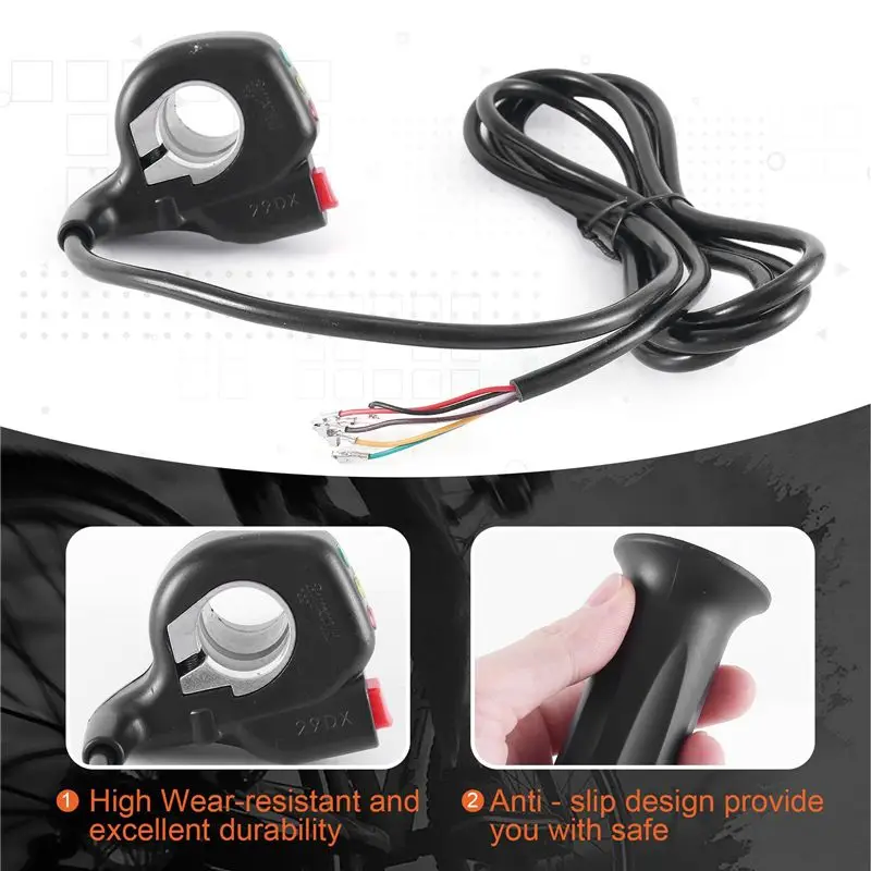 A95E-Electric Bike Throttle Accelerator For Electric Bicycle/E-Bike/Mountain Bike Throttle Speed Control Handle