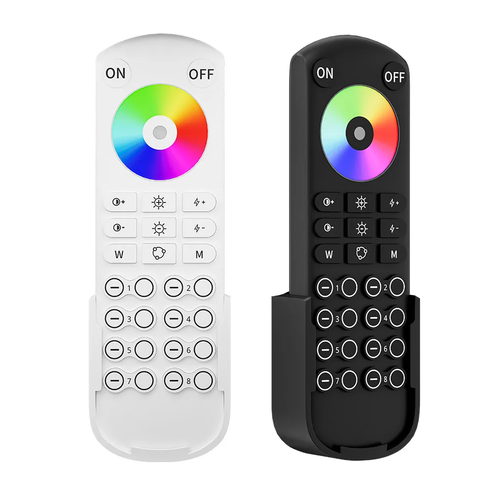 2.4GHz TUYA WiFi Bluetooth LED Controller Alexa Google Home Voice 8-Zone RGBCCT Remote Control DIM CCT RGB RGBW LED Strip 12-24V