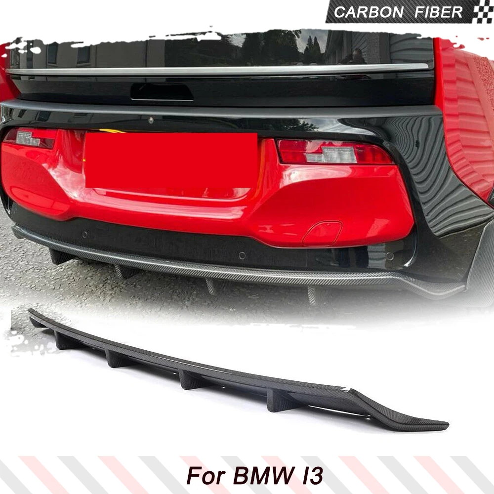 Carbon Fiber /FRP Car Rear Bumper Diffuser for BMW i3 I01 2018-2020 Car Rear Bumper  Lip Chin Spoiler Apron Rear Body Kits