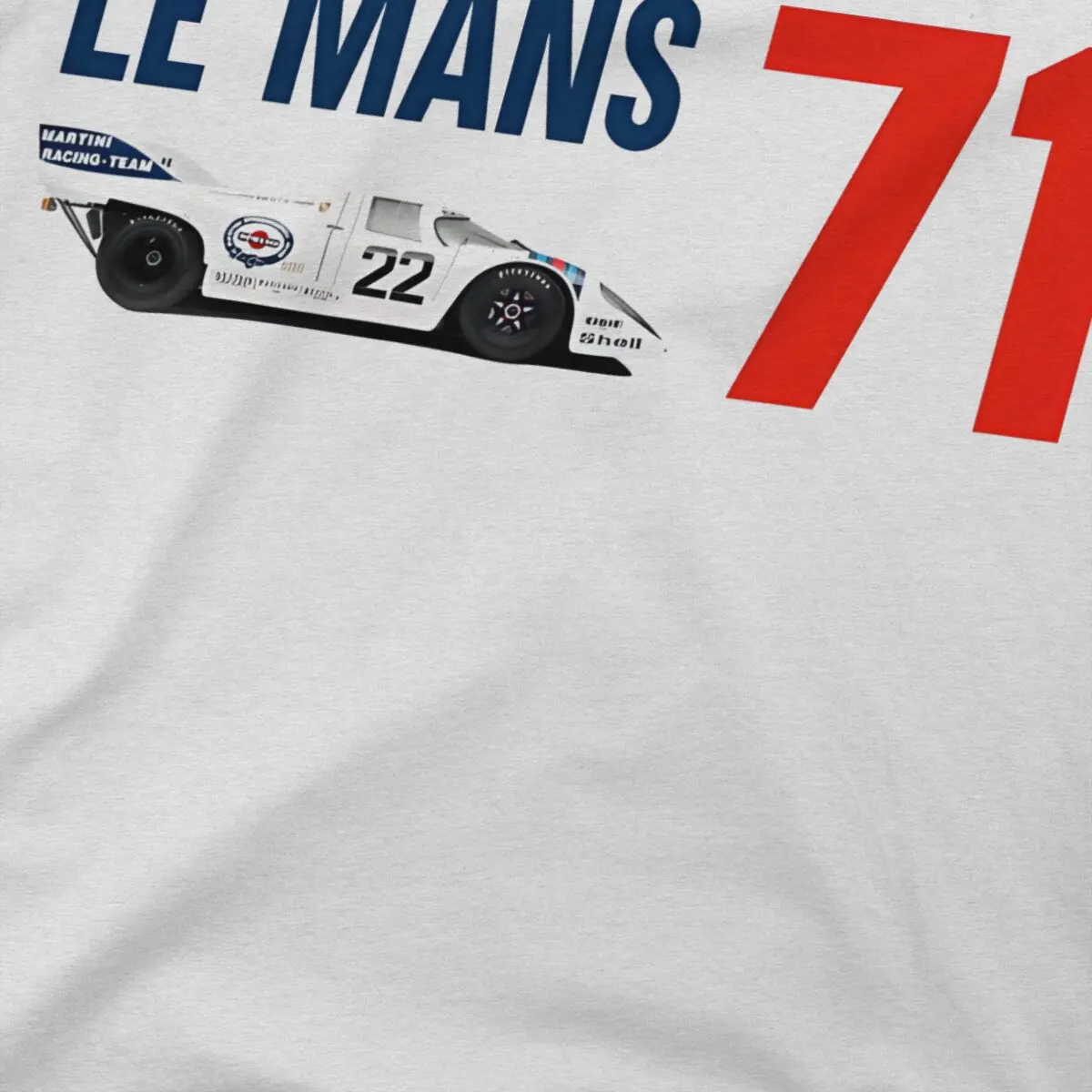 Le Mans 1971 Porsch 917 Casual Polyester TShirt Martinis Race Creative Streetwear Casual T Shirt Men Short Sleeve