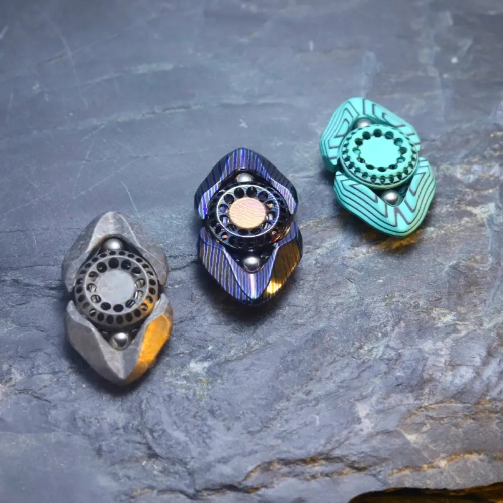 LARKedc Samsara Fidget Spinner Handling Feel Three-Bladed Fidget Spinner Anxiety Relief Gadgets Gyro Stress Relief Toy