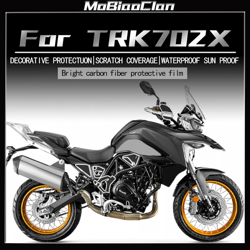 

For Benelli TRK 702X TRK702X TRK 702 X trk702x Motorcycle carbon fiber sticker protective film accessories Scratch resistant