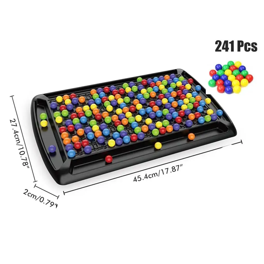 Puzzle Chess Board Games Parent-Child Interaction Toys Rainbow Ball Matching Board Games Toys for Kids Adults