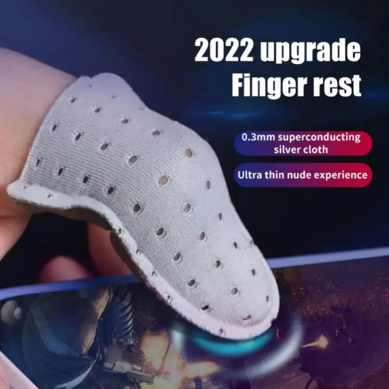 Finger Sleeve Gaming Controller for PUBG Mobile Game Finger Covers Breathable Anti Sweat Skid Screen Fingertip Gloves