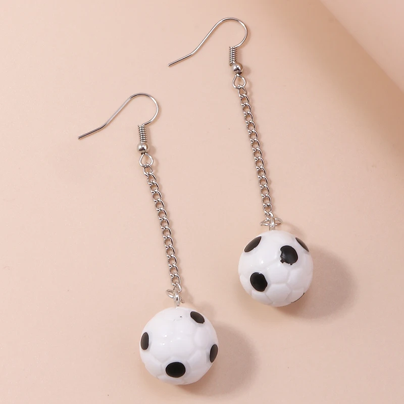 Lustige Sport-Fußball-Ohrringe für Frauen und Mädchen, Party- und Urlaubsschmuck, Geschenke – Detail 6