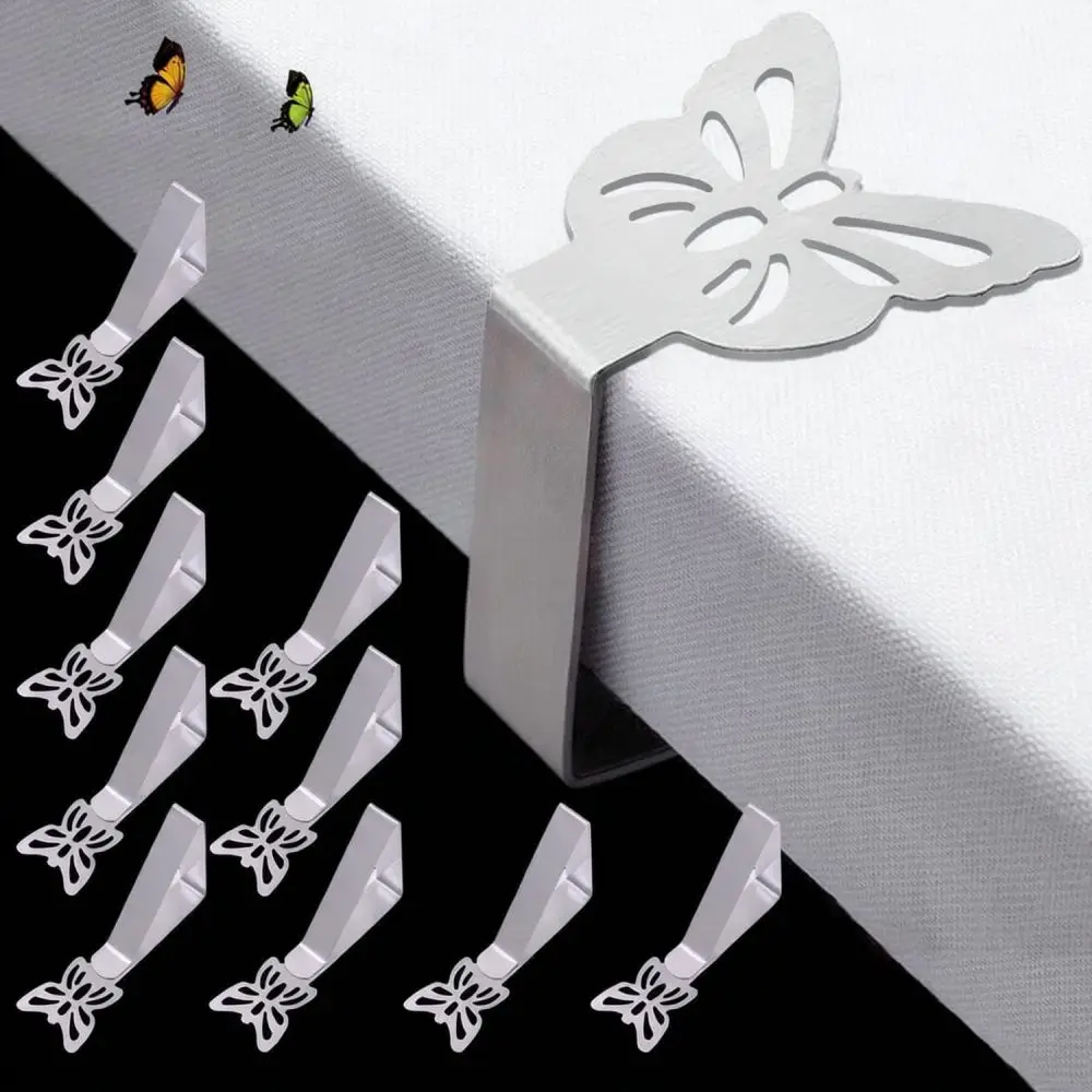 Creative Leaf Shaped Table Cover Holder Stainless Steel Picnic Cloth Fastener For Outdoor Dining Garden Party Table