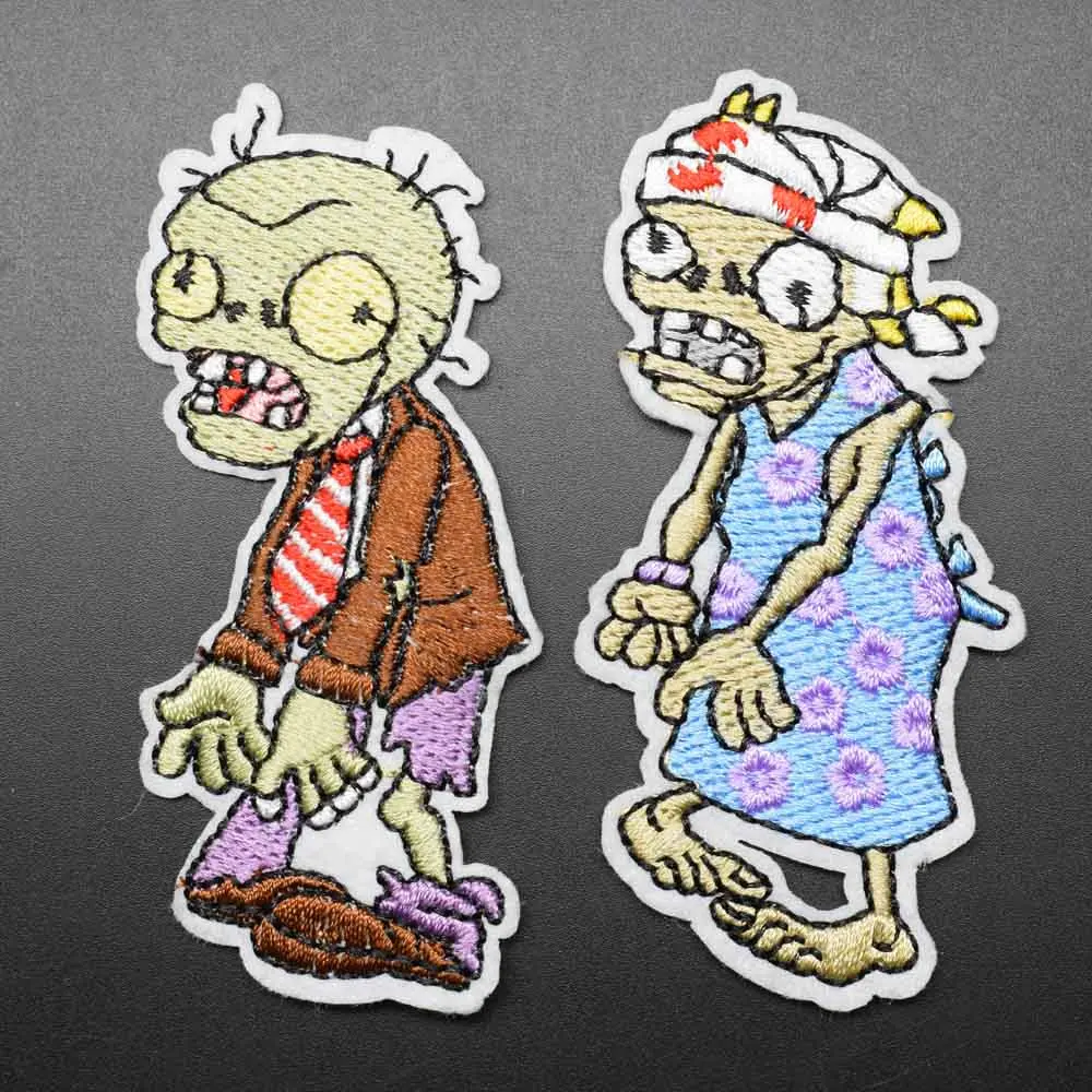 Zombies Iron On Embroidered Clothes Patches For Clothing Stickers Garment Wholesale