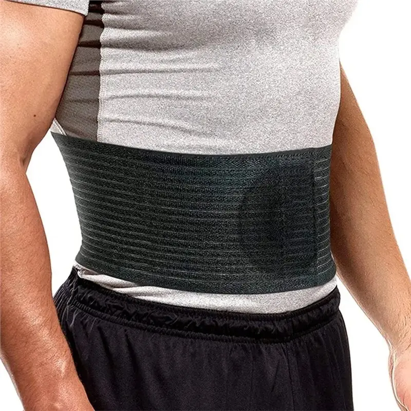 HOTB72A Workout Gym Belly Button Support Band Umbilical Hernia Care Belt For Men Women Abdominal Support Gym Wear