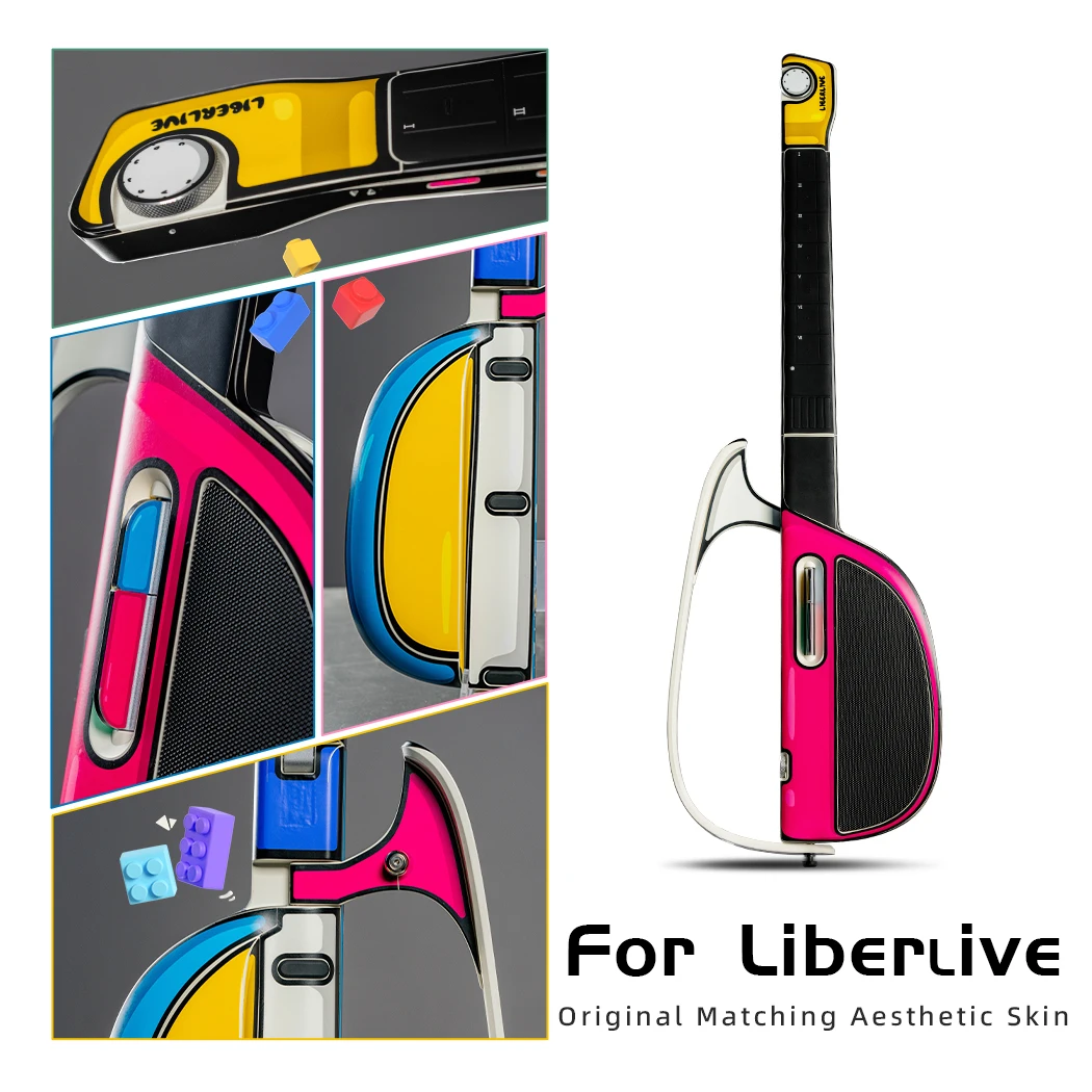 

For LiberLive C1 - Custom Color Changing Sticker Skin, Protective Film, Smart Guitar Accessories