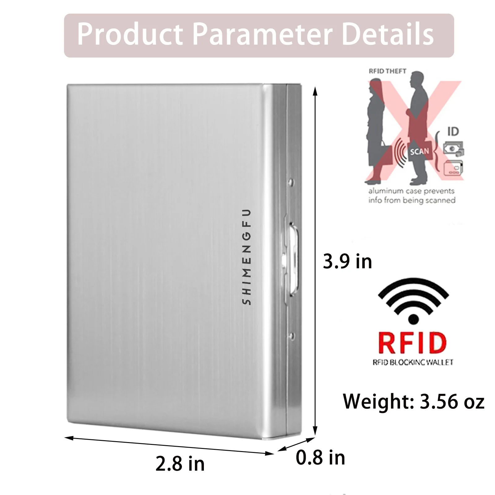 Stainless Steel Credit Card Holder Men Slim Anti Rfid Travel ID Cardholder Debit Card Box Women Wallet Metal Case Porte Carte