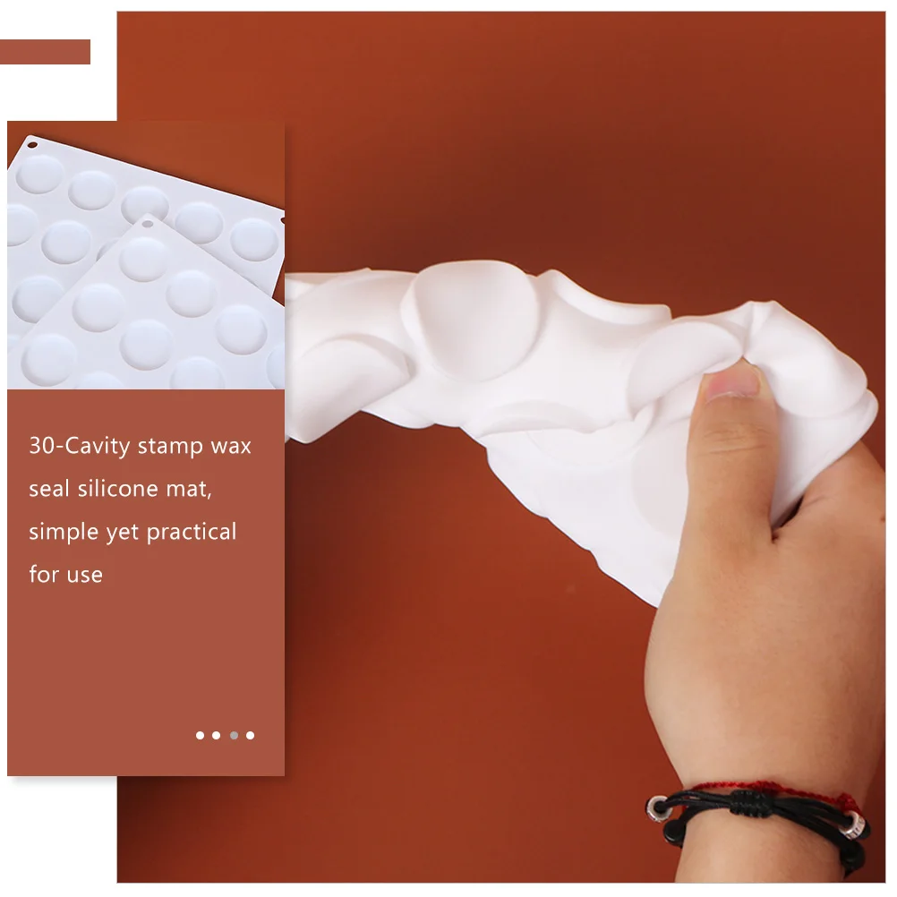

Wax Seal Stamp Mold Silicone Mat Envelope Sealing Baking Chocolate Cookie Molds Durable Flexible Pad For Home