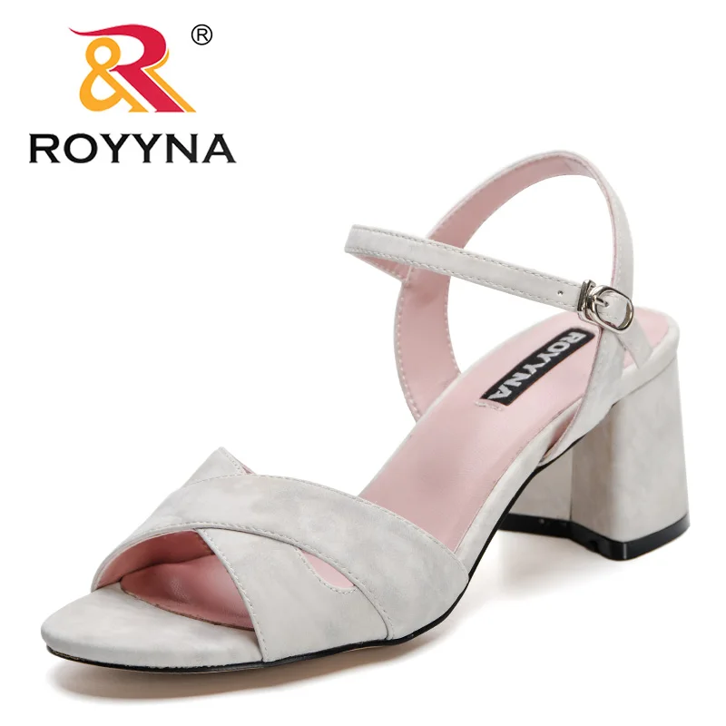 ROYYNA New Woman Sandals Comfy Summer Women Concise Open Toe Casual Shoes Woman Fashion Thick Bottom Wedges Sandal Feminimo